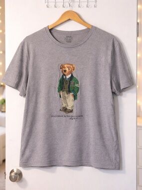 ✨ Ralph Lauren Classic Fit Polo Bear Jersey T-Shirt Size L
